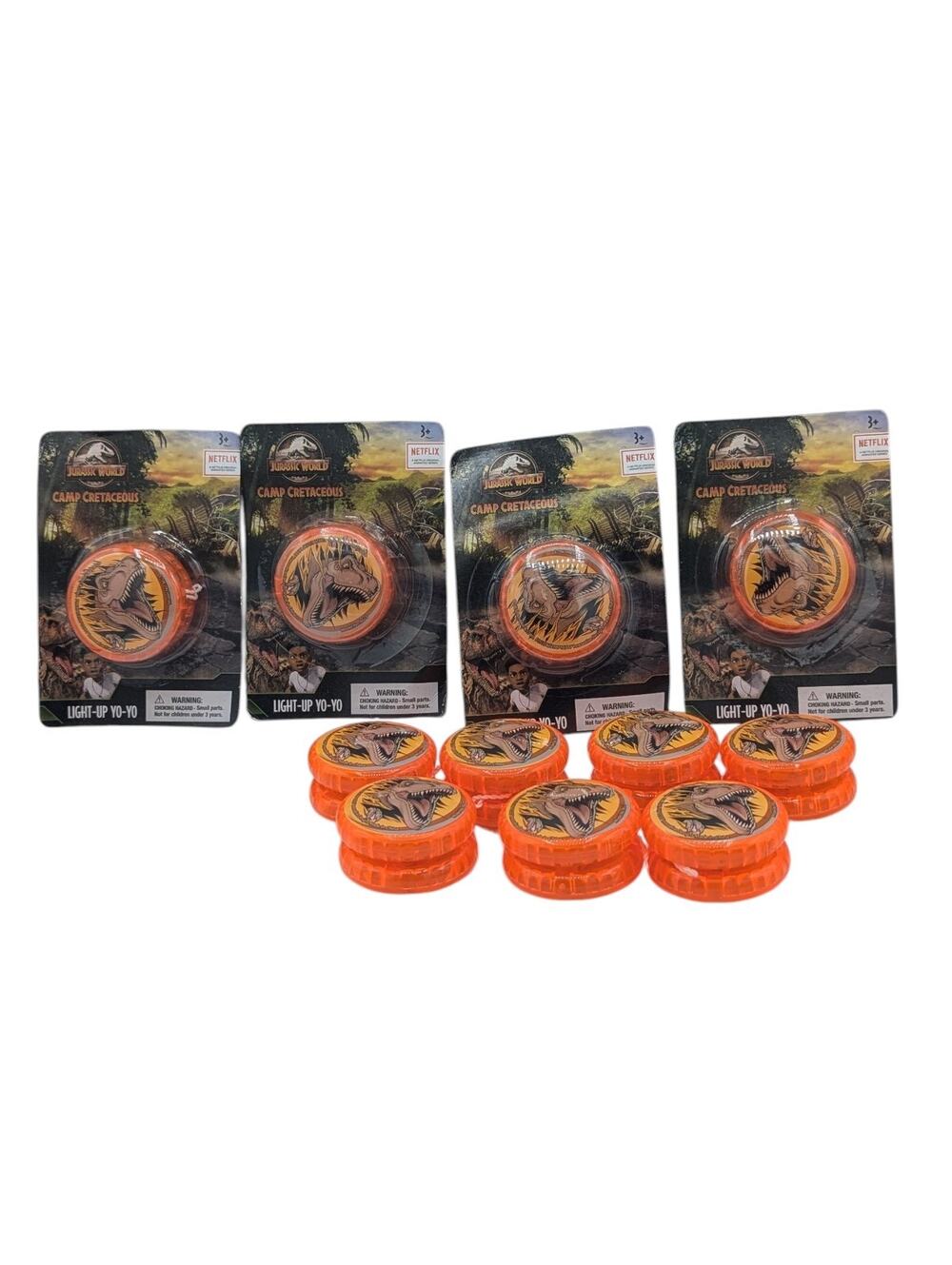 Lot of 11 Jurassic World Camp Cretaceous Light-Up Yo-Yo's
